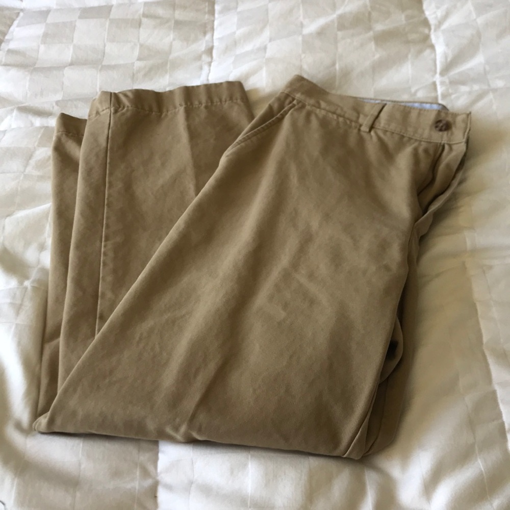 Club Room flat-front khakis